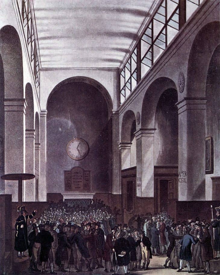 Лондонская фондовая биржа, 1810 г.[2